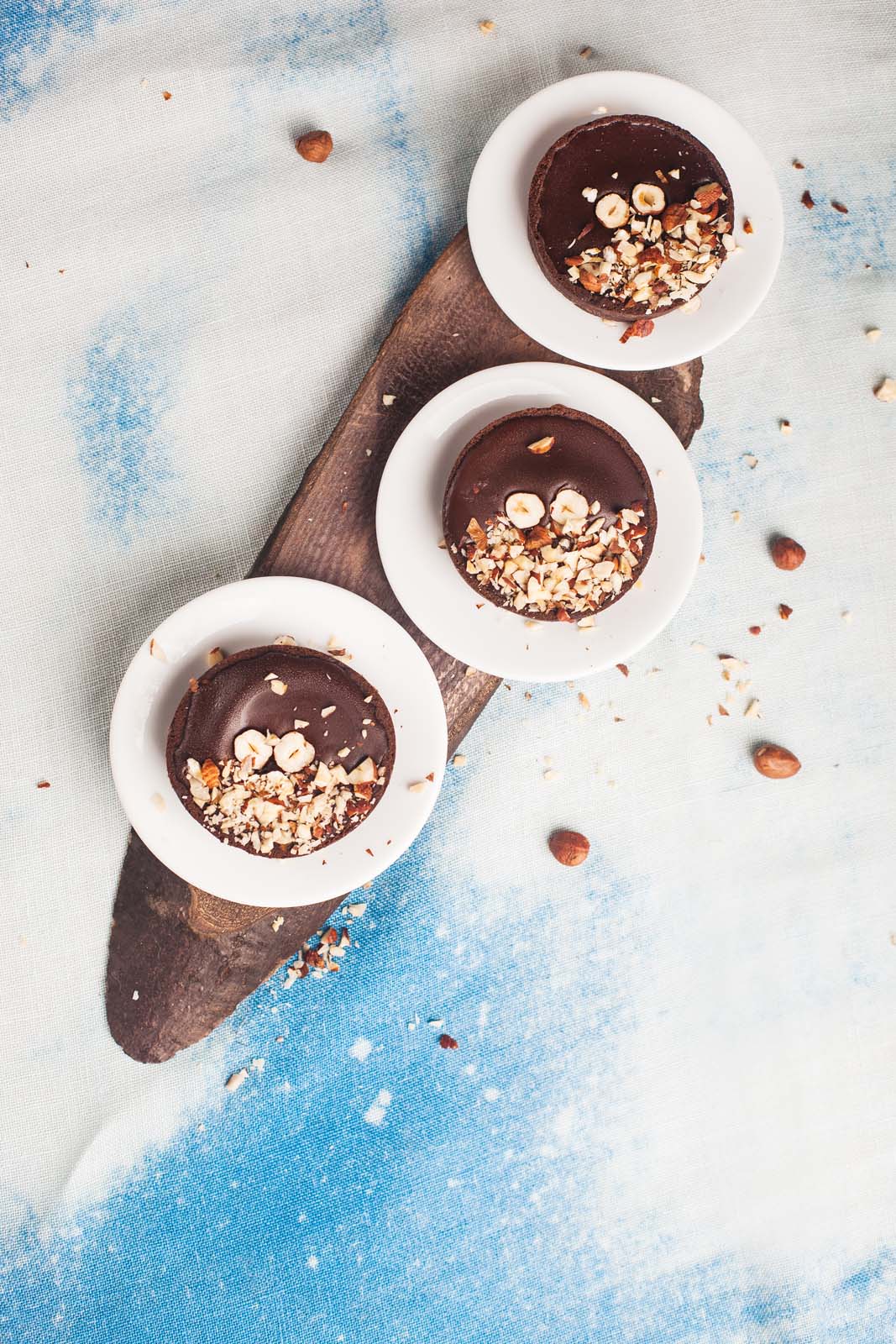 Тарталетка з шоколадним ганашем і соленою карамеллю