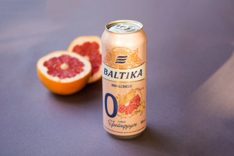 Пиво Балтика №0 смак грейпфрут 0,5 л банка