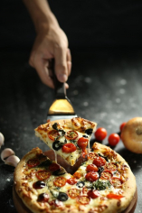 Pizza Burrata con Prosciuto