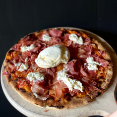 Pizza Burrata con Prosciuto 30 cms