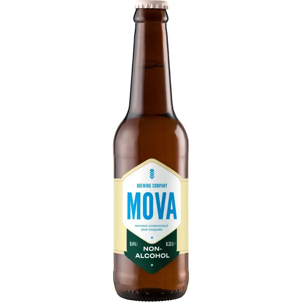 Пиво MOVA - N/A - Нефільтроване 0.4% - 0.33л.