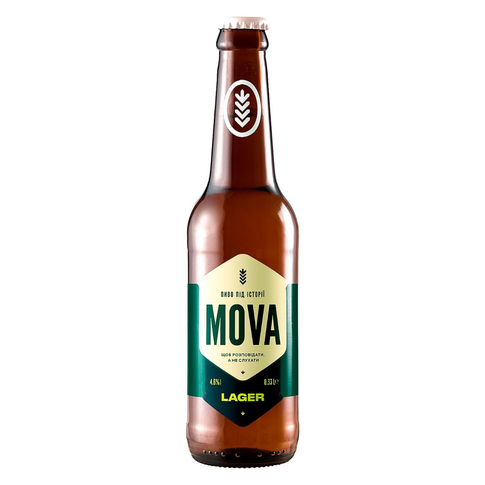 Пиво MOVA - Lager 4.6% - 0.33л.