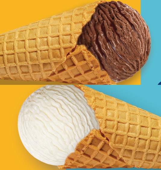 Морозиво ріжок в асортименті (2 кульки) 