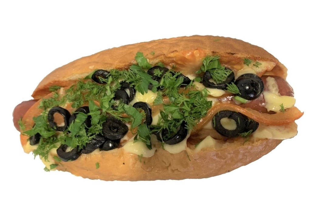 Хот-Дог з маслинами (запечений)