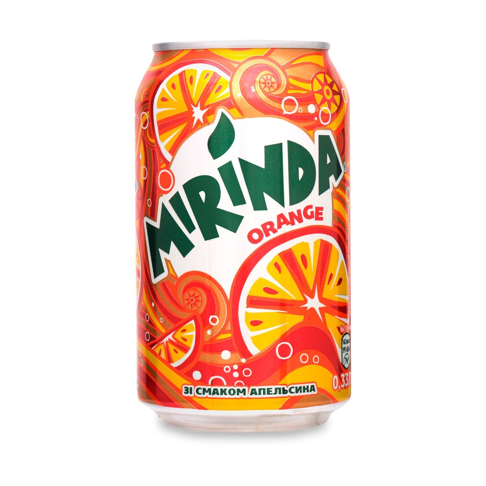 Mirinda жб 0,33 в асортименті