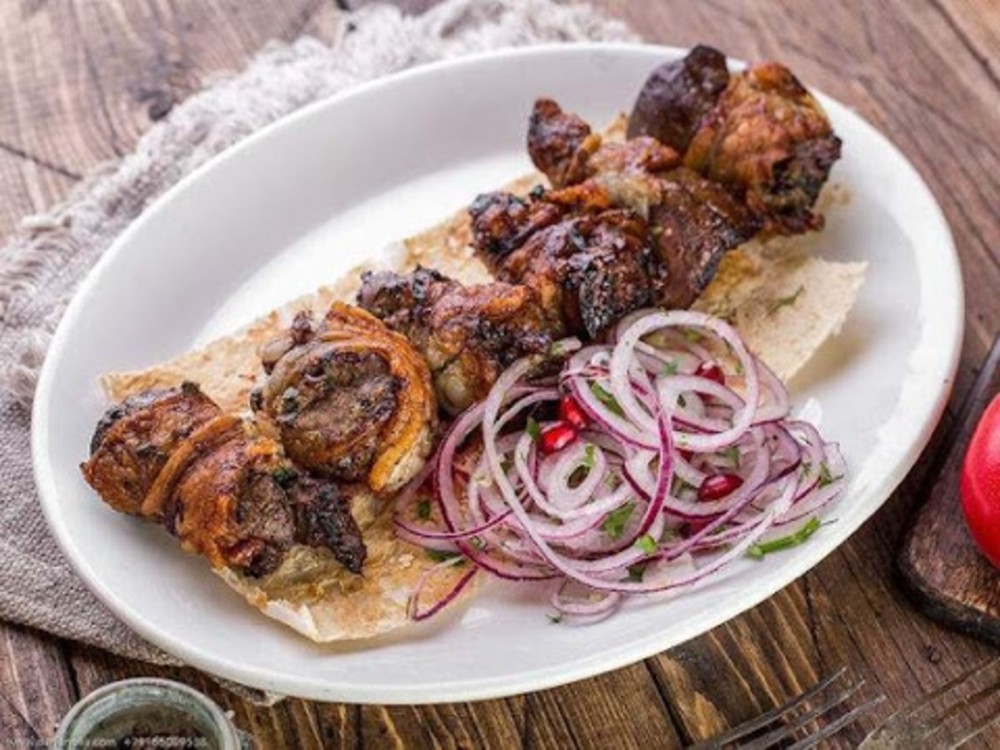 Печень с курдюком