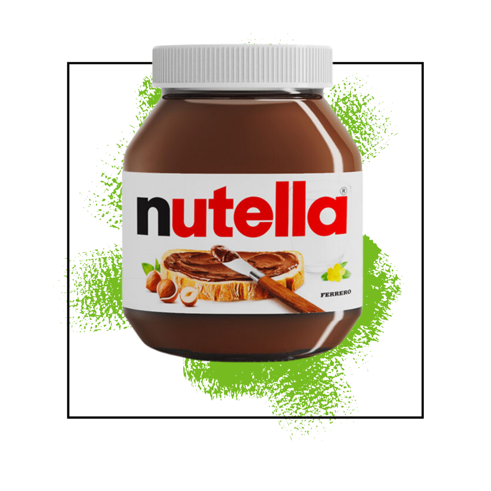 Topping nutella