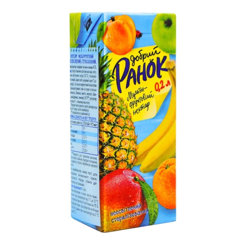 Сік Добрий Ранок Мультифруктовий 0.2 мл.