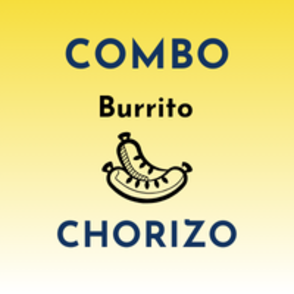 COMBO BURRITO HUEVO CON CHORIZO