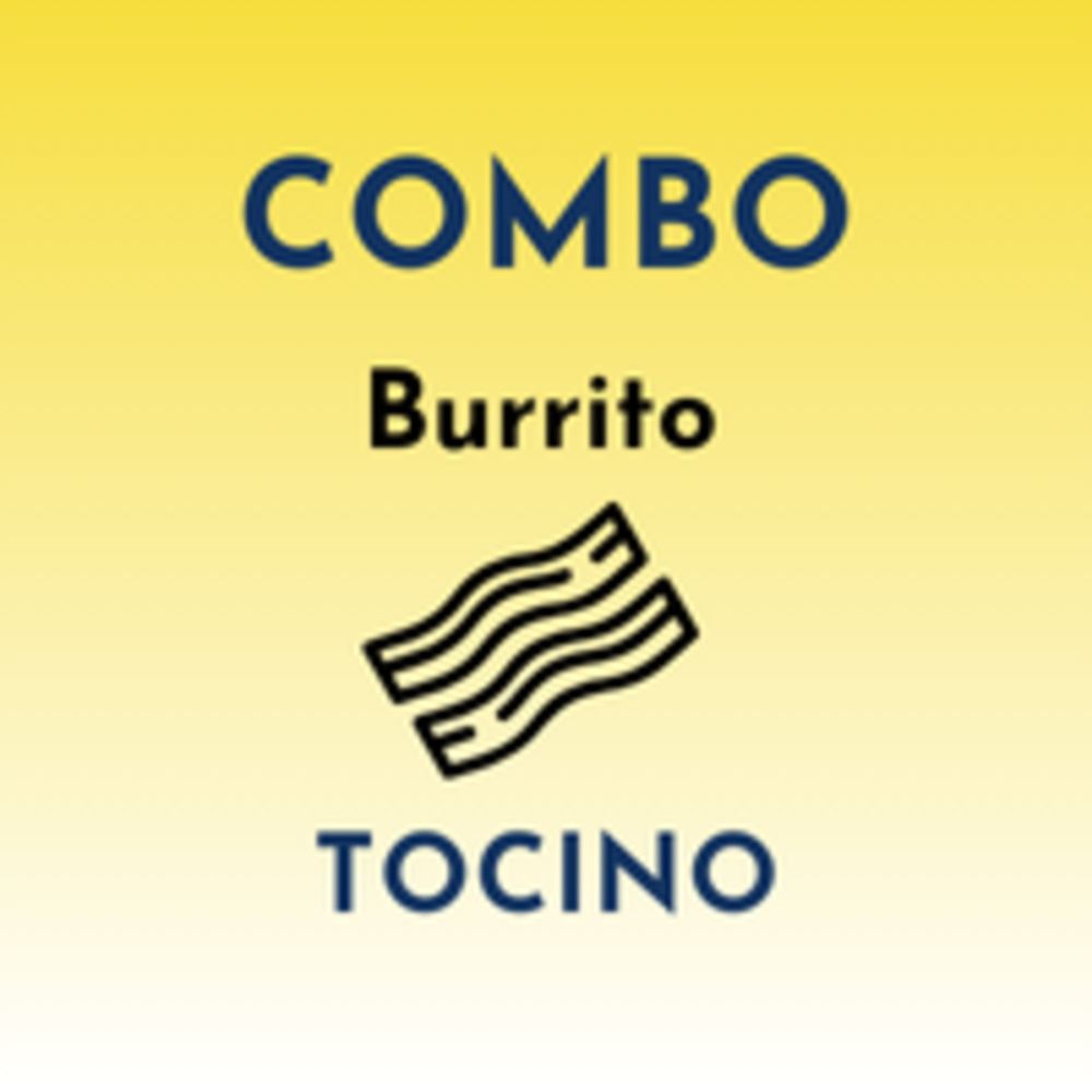 COMBO BURRITO HUEVO CON TOCINO