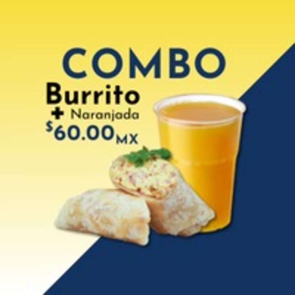 COMBO BURRITO HUEVO CON JAMÓN