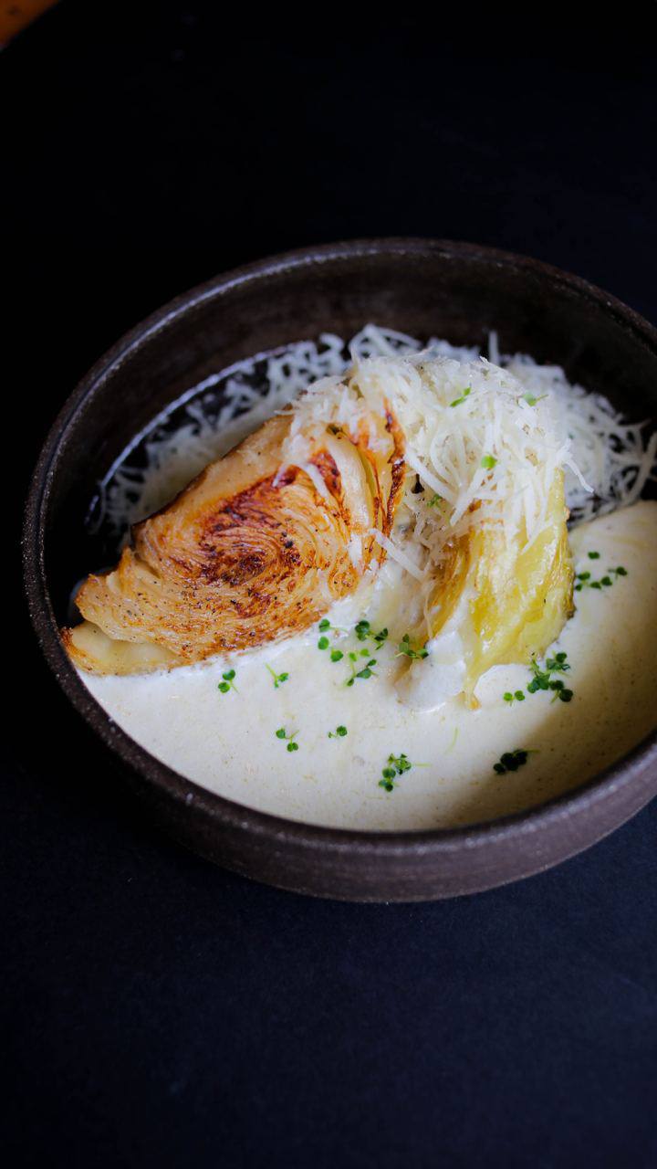 Baked Cabbage with Parmesan cheese