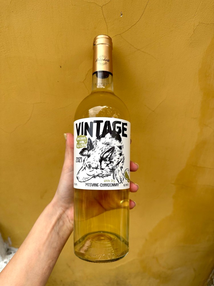 "Dakishvili" Vintage Mtsvane - Chardonnay bottle