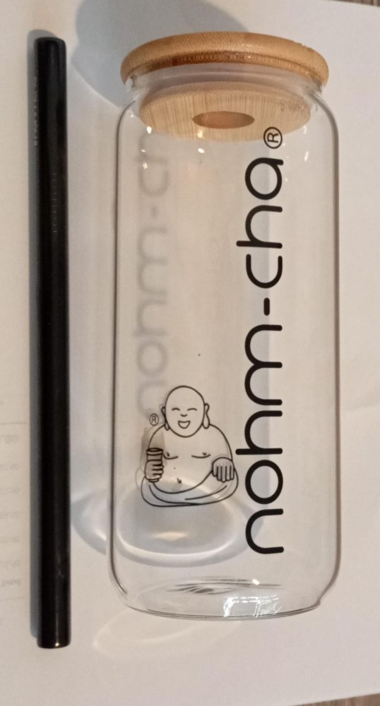 TERMO DE CRISTAL C/POPOTE DE ACERO