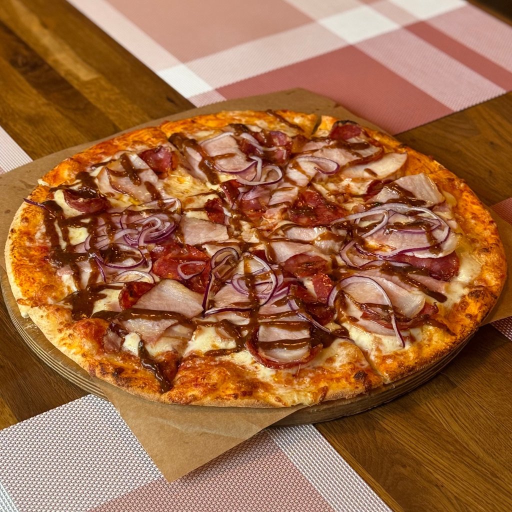 Піца "4 види м'яса" 33 см.