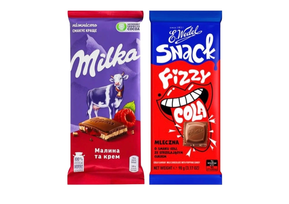 Шоколад Milka або інший