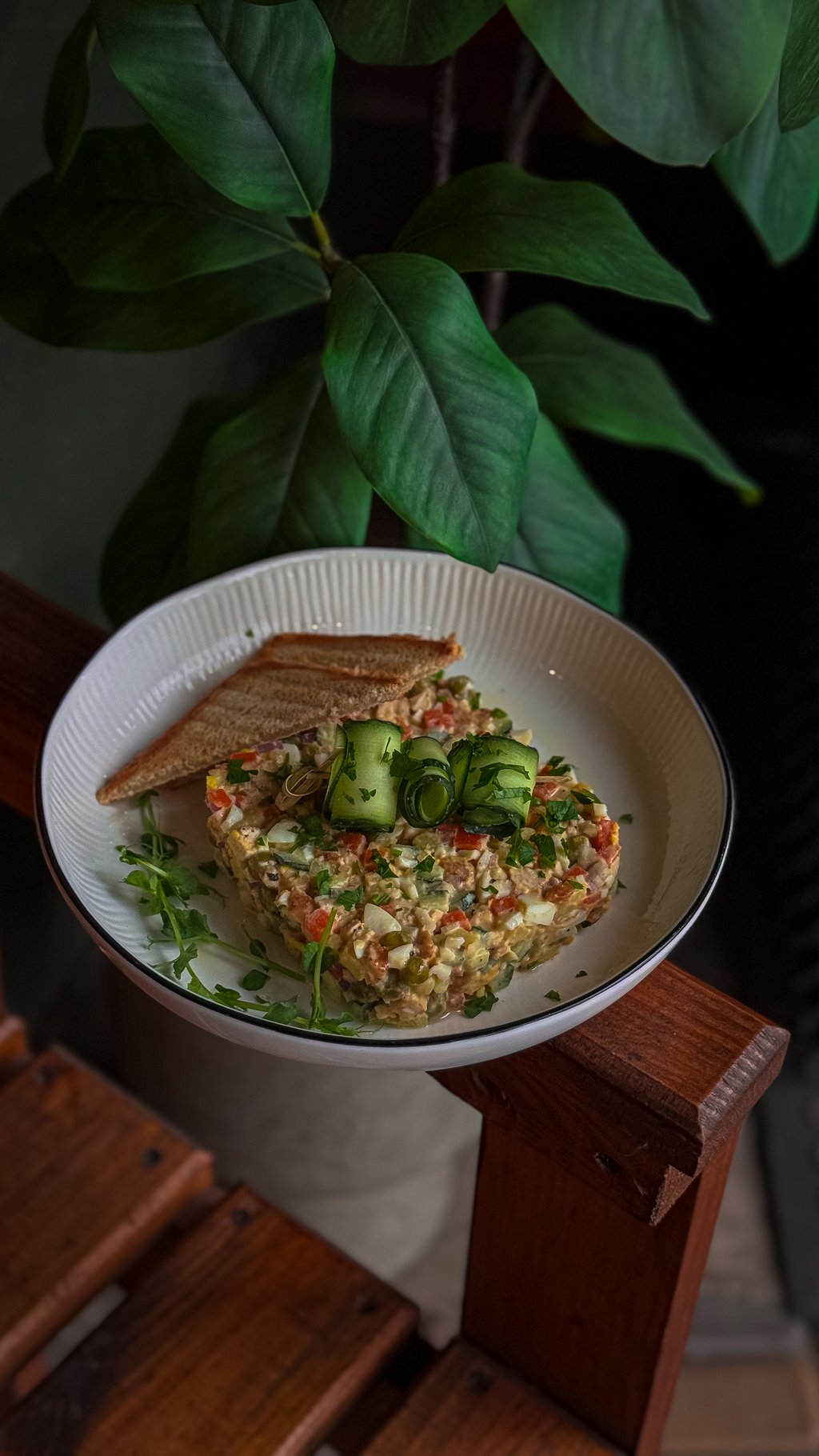 Олів'є з копченою куркою