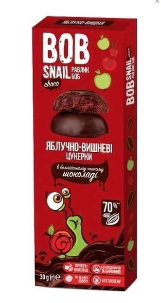 Bobsnail в чорному шоколаді яблучно/ вишневі