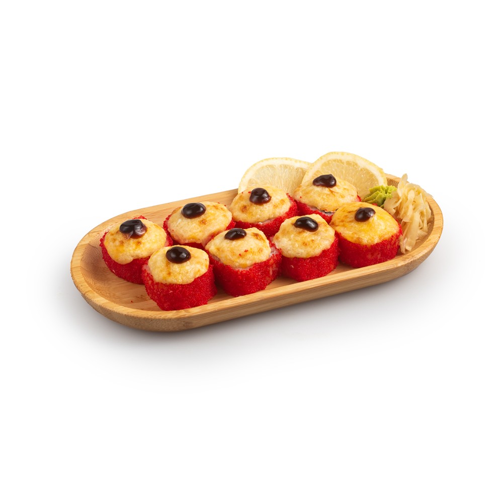 Запечена Каліфорнія в ікрі з лососем