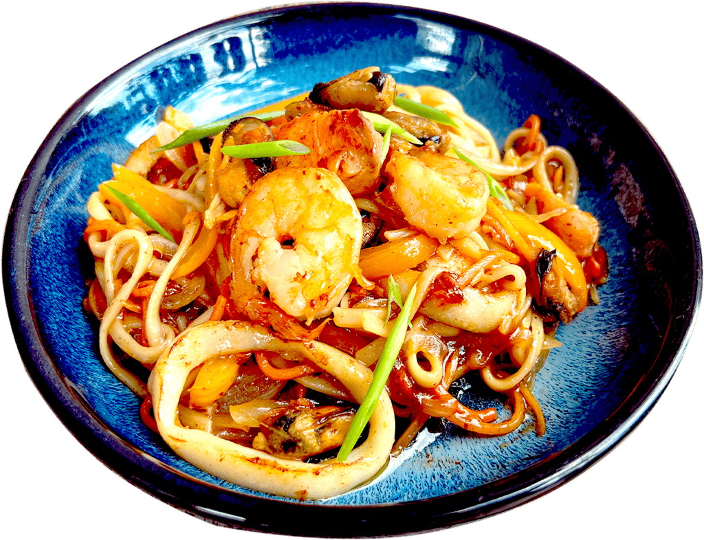 Удон з морепродуктами