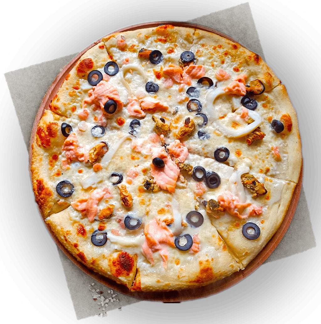 Піца з морепродуктами 1/2