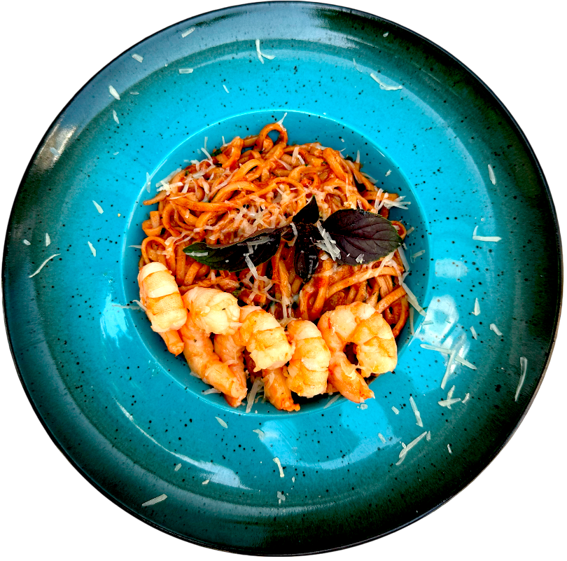 Рисова локшина з морепродуктами