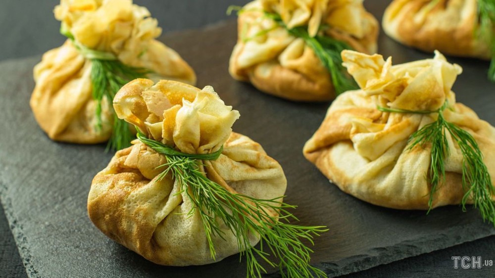 Млинці з грибами