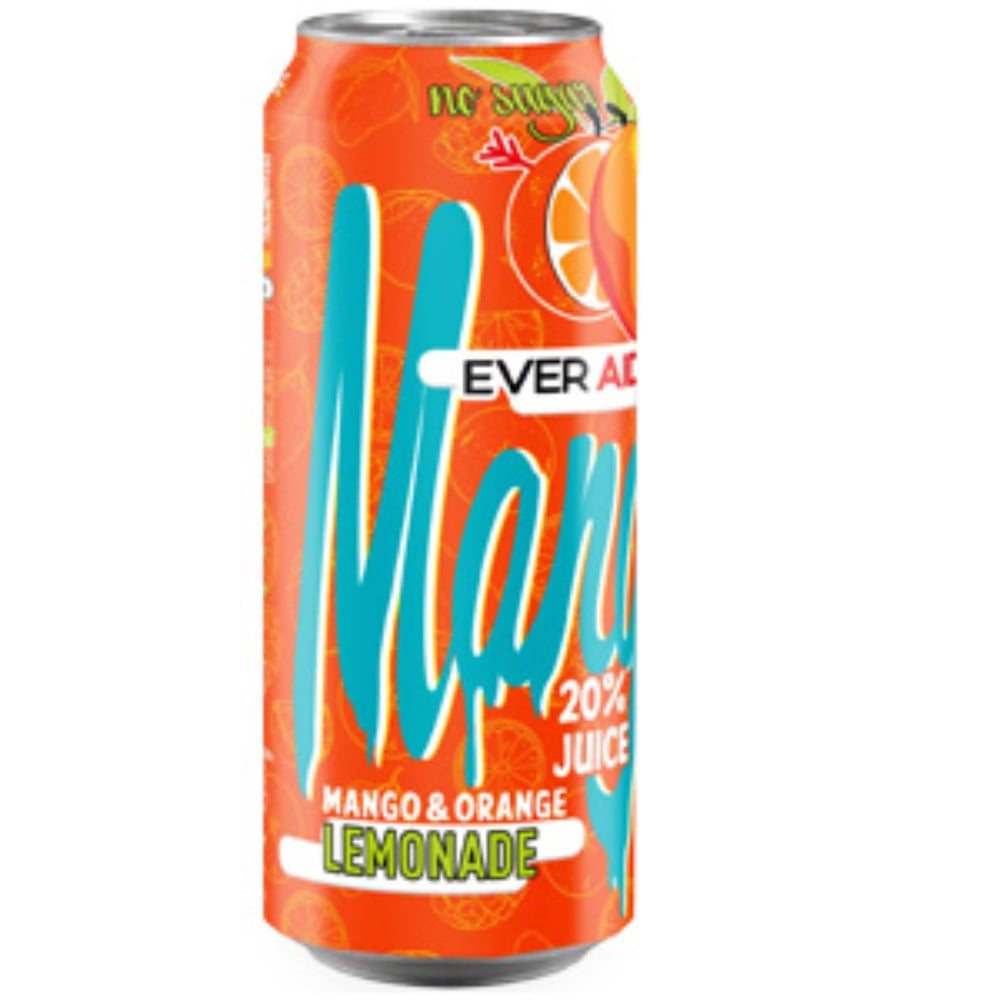 Лимонад MANGO & ORANGE без цукру 0,5 л.