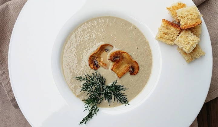 სოკოს კრემ სუპი - Mushroom cream-soup