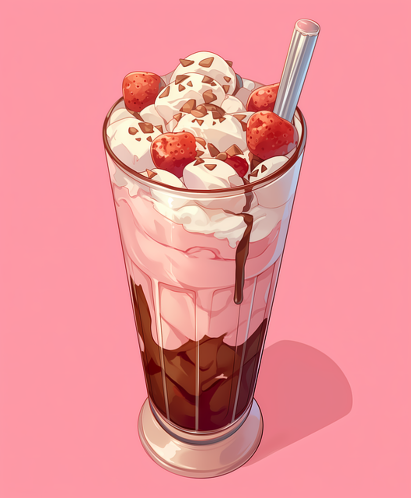 მილკშეიკი მარწყვის/Strawberry milkshake