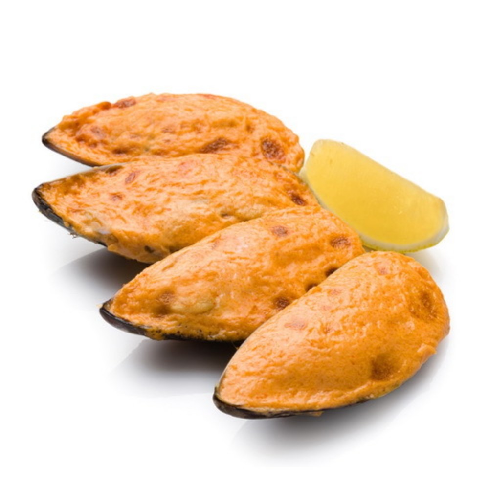 Запеченный Мидии острые