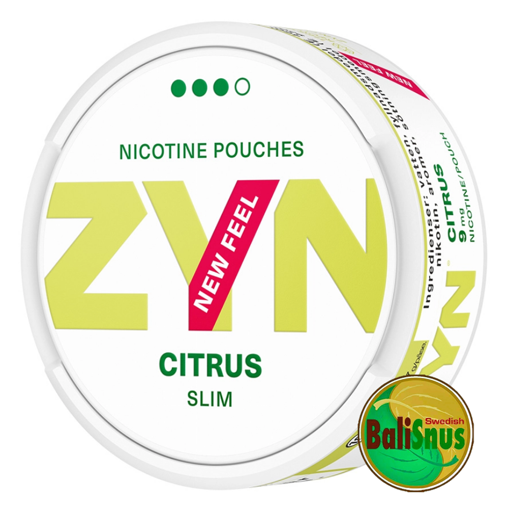 ZYN Citrus Slim Strong 9mg /P