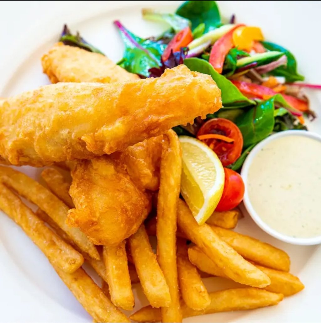 Supreme Fish n Chips with Salad