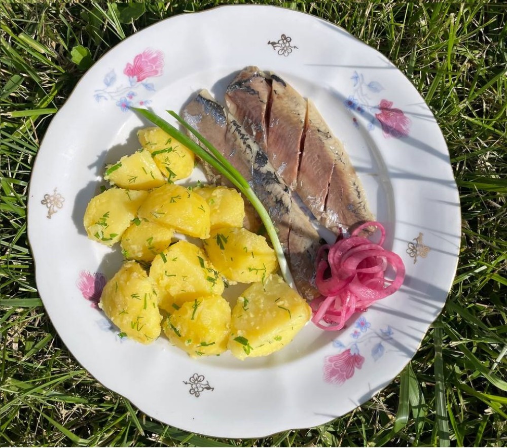 Оселедець з картоплею