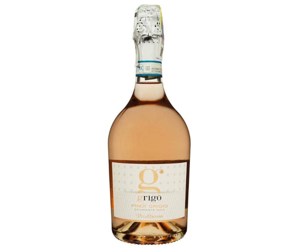 Вино ігристе Pinot Grigio Blush Brut Delle Venezie Villa Cornaro сухе рожеве 0.75/6 Італія