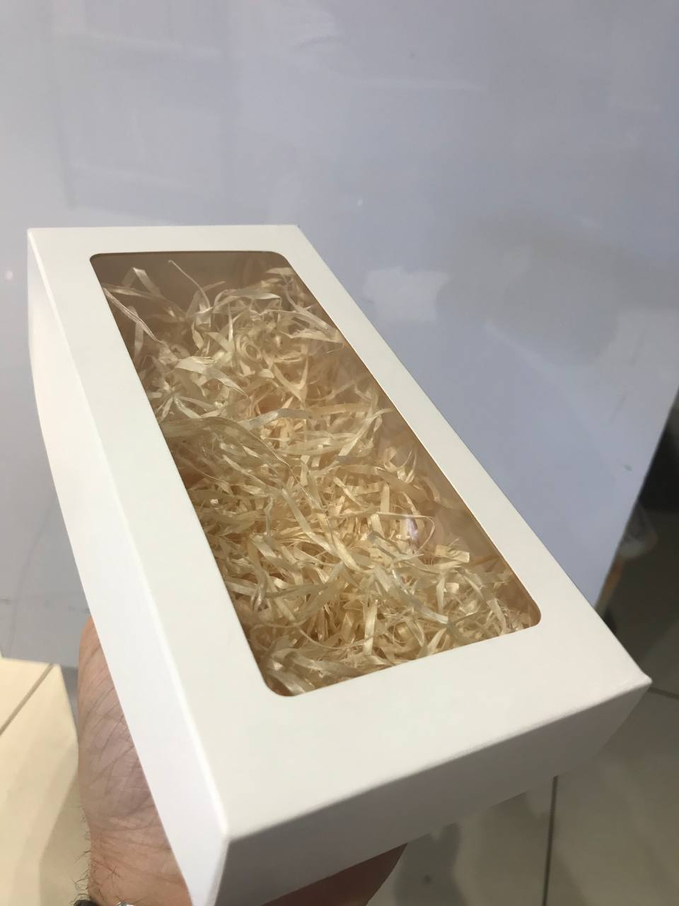 Пенал білий з віконцем