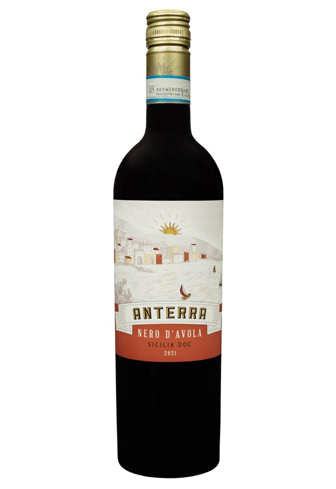 Вино Anterra Nero D'Avola Sicilia DOC сухе червоне 0.75/6 Італія