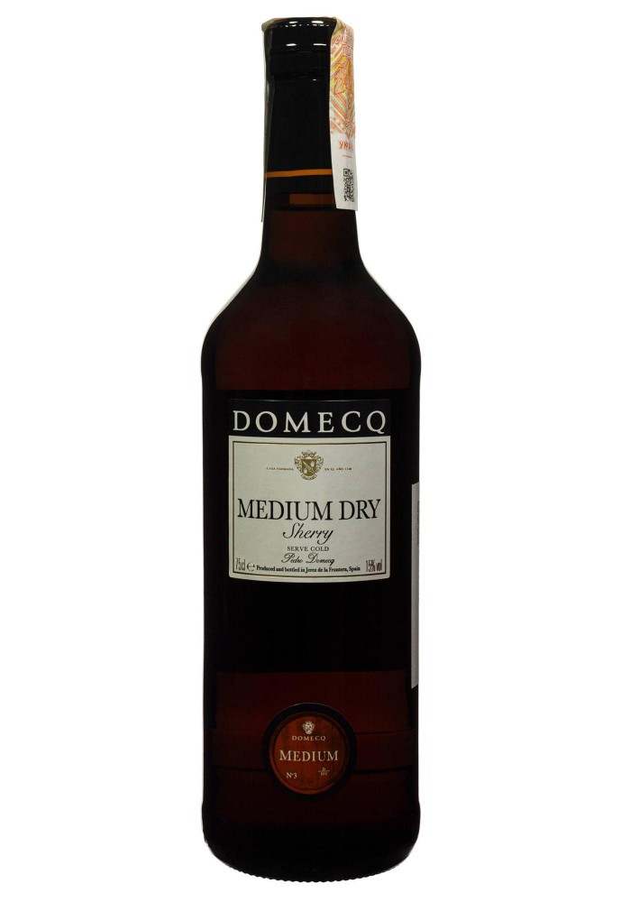 Вино Medium Dry Domecq херес кріплене напівсухе біле 0.75/6 Іспанія