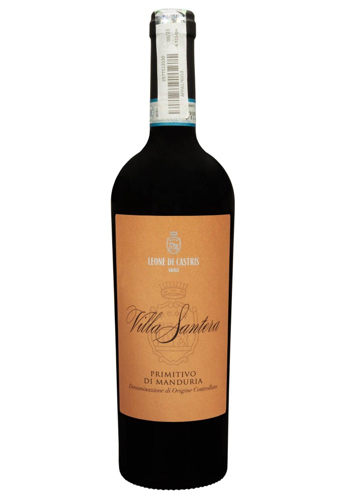 Вино Villa Santera Primitivo di Manduria напівсухе червоне 0.75/6 Італія