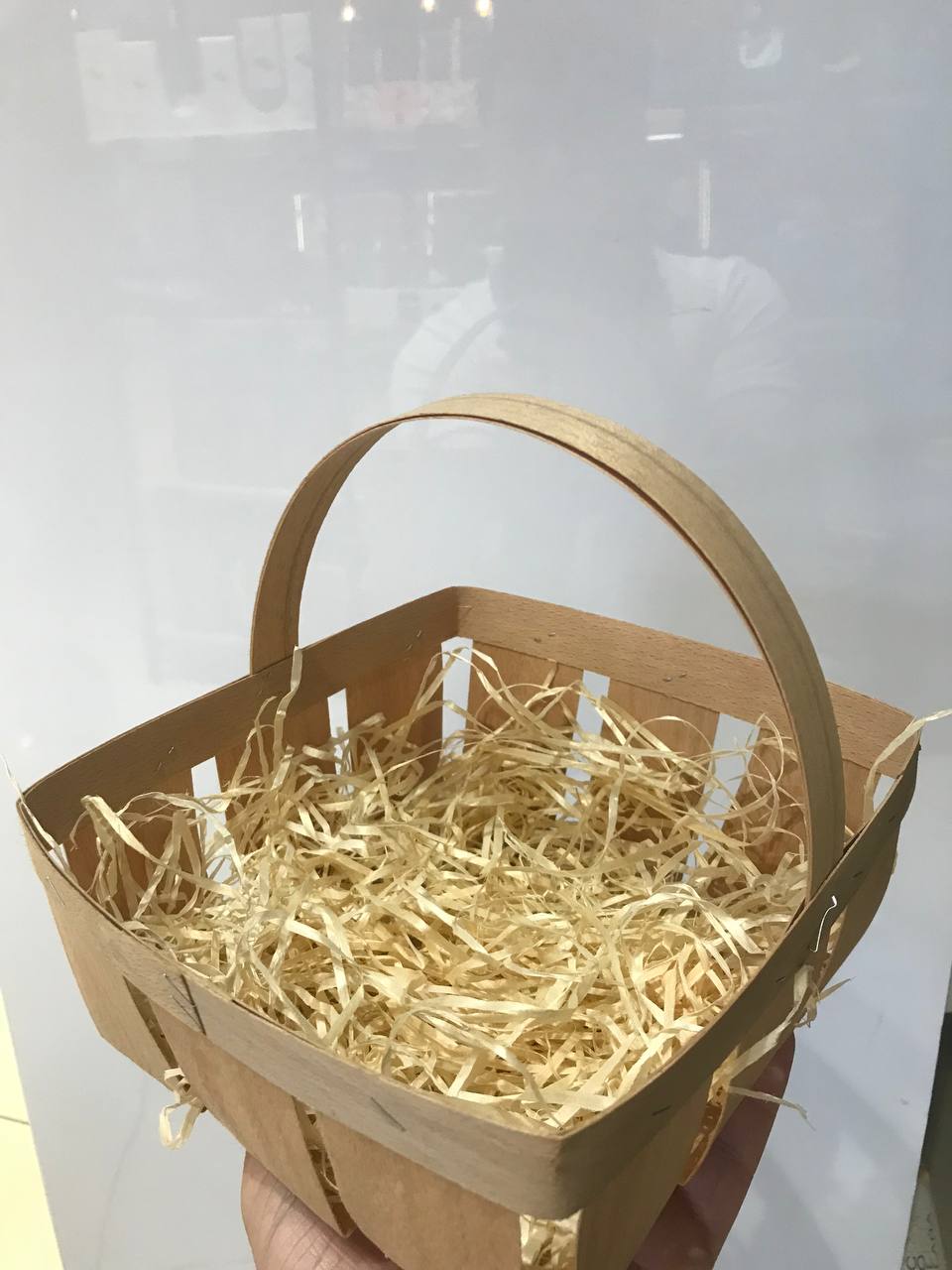 Кошик плетений буковий КП-1( квадрат)