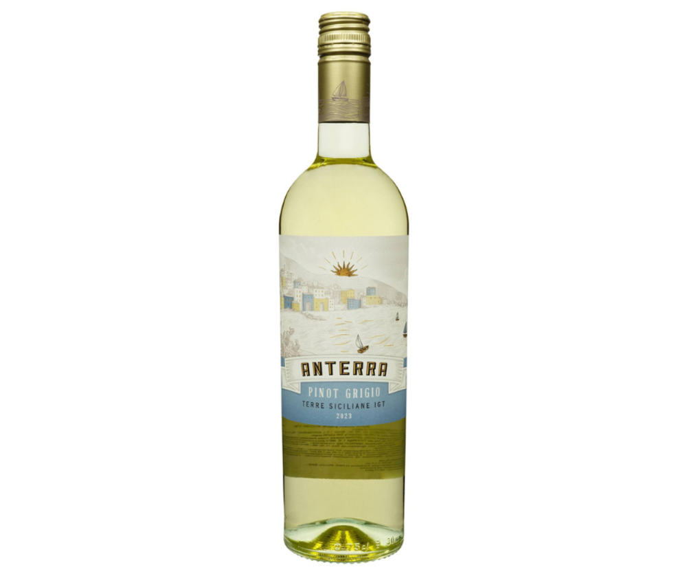 Вино Anterra Pinot Grigio Terre Siciliane IGT сухе біле 0.75/12 Італія