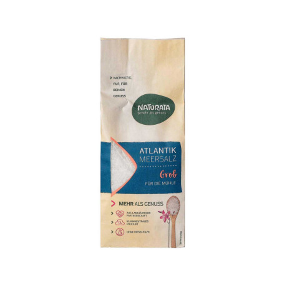 Сіль Атлантична крупна 500г, Naturata