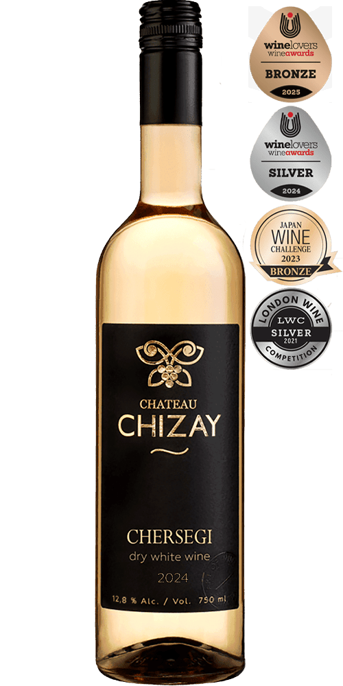 Вино ТМ "Chateau Chizay" "Черсегі" біле сухе столове 0,75л.