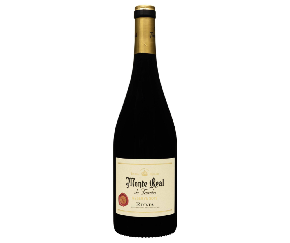 Вино Monte Real de Familia Reserva 2019 червоне сухе 0.75/6 Іспанія