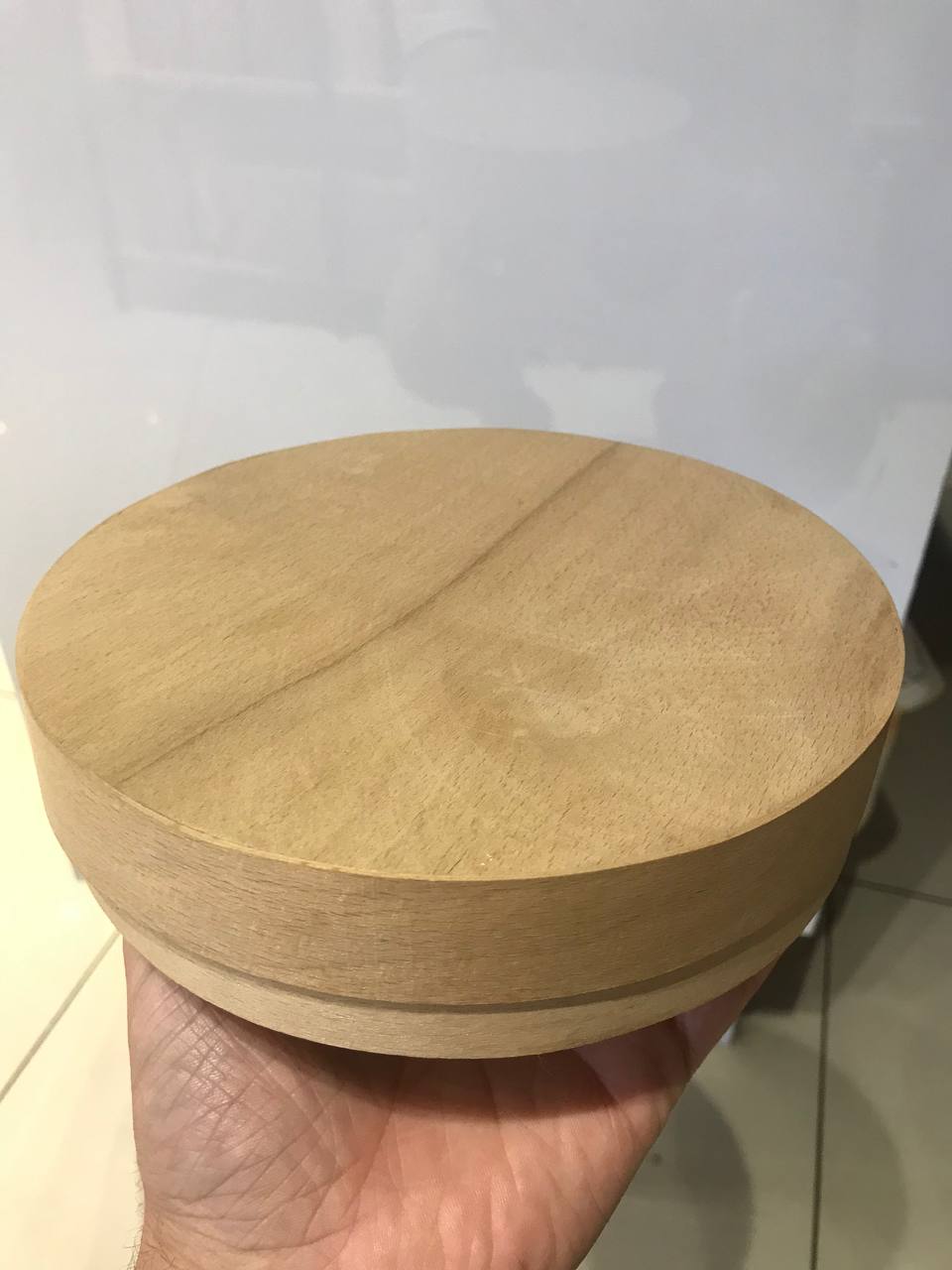 Тубус із букового шпона малий без вікна 180х160(мм) 