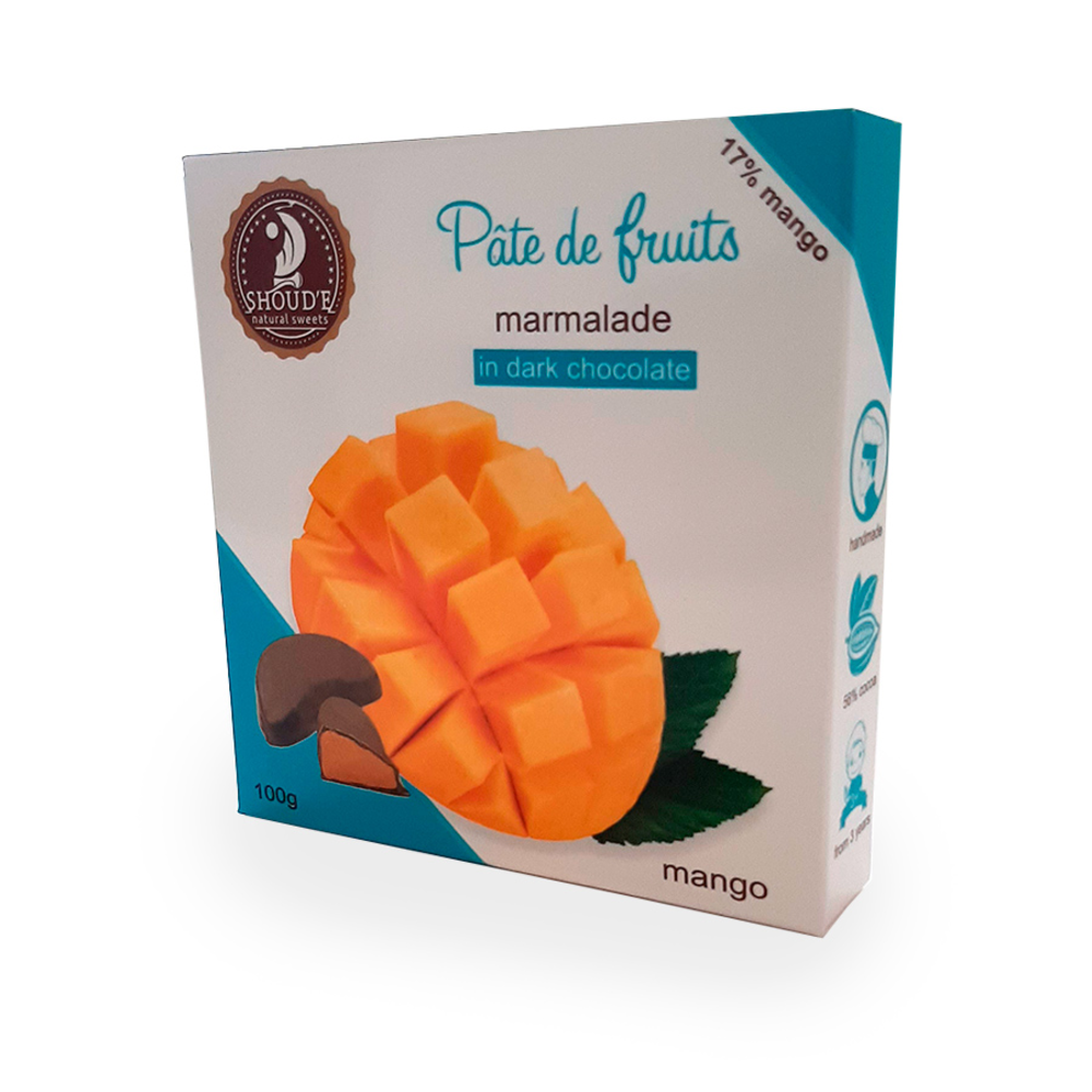 Мармелад в шоколаді "Pate de Fruits" манго 0.100 кг