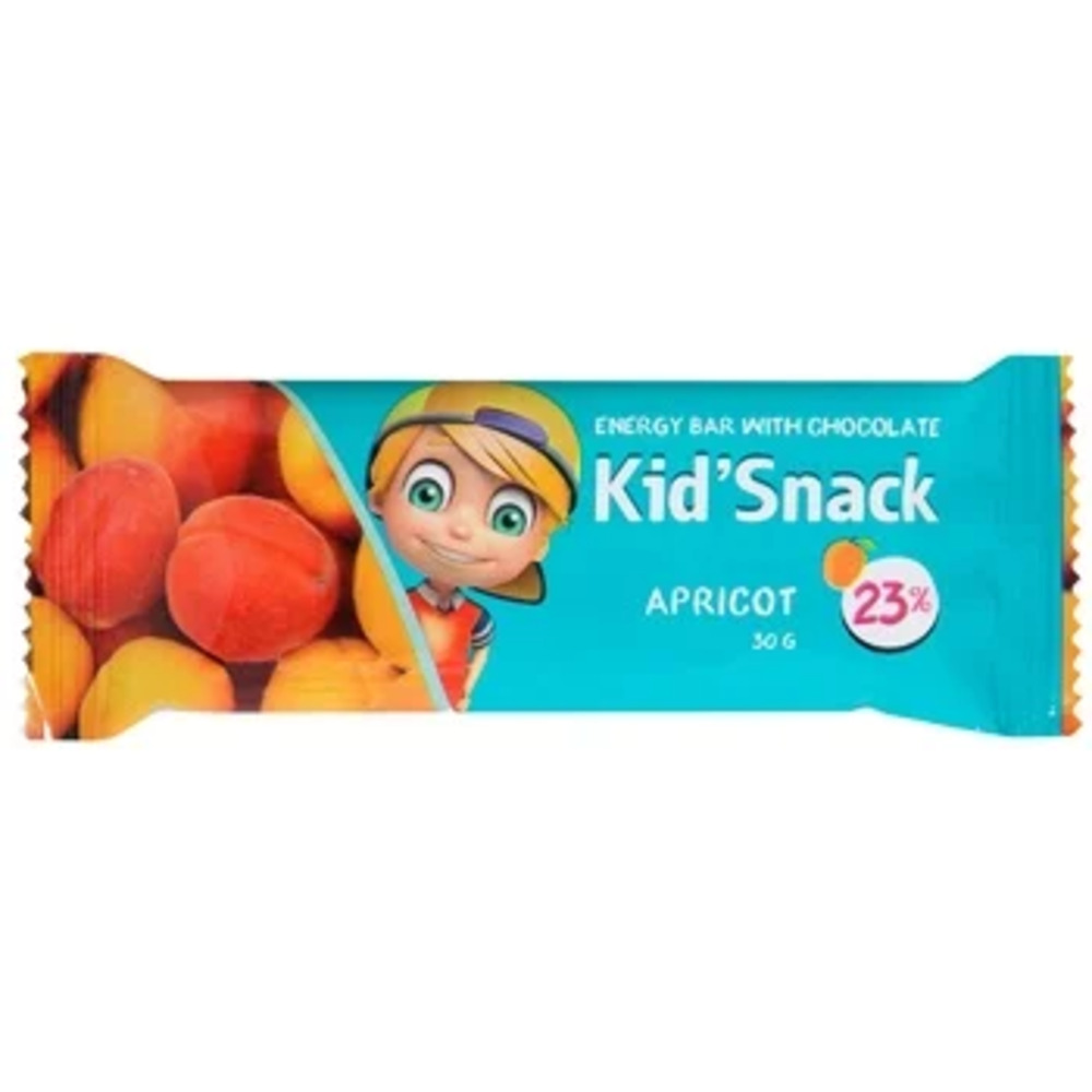 Енергетичний батончик "Kid Snack" абрикос 30г. Шаудье