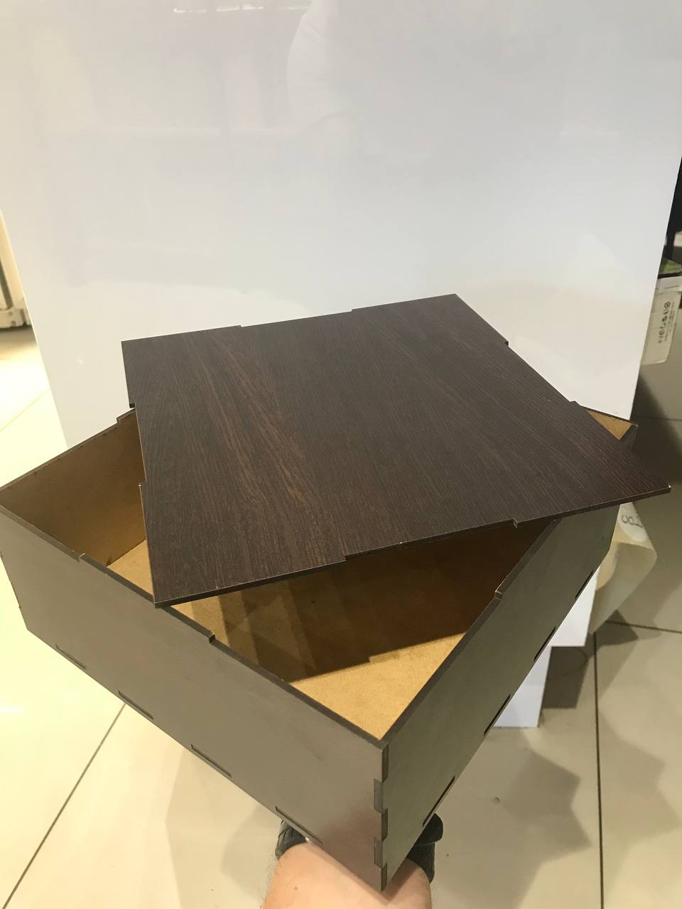 Ящик пазл коричневий