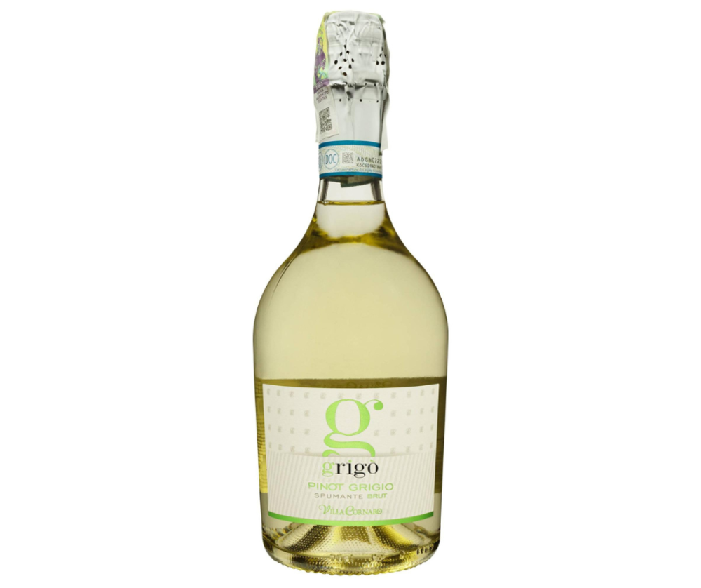 Вино ігристе Pinot Grigio Brut Delle Venezie Villa Cornaro сухе біле 0.75/6 Італія