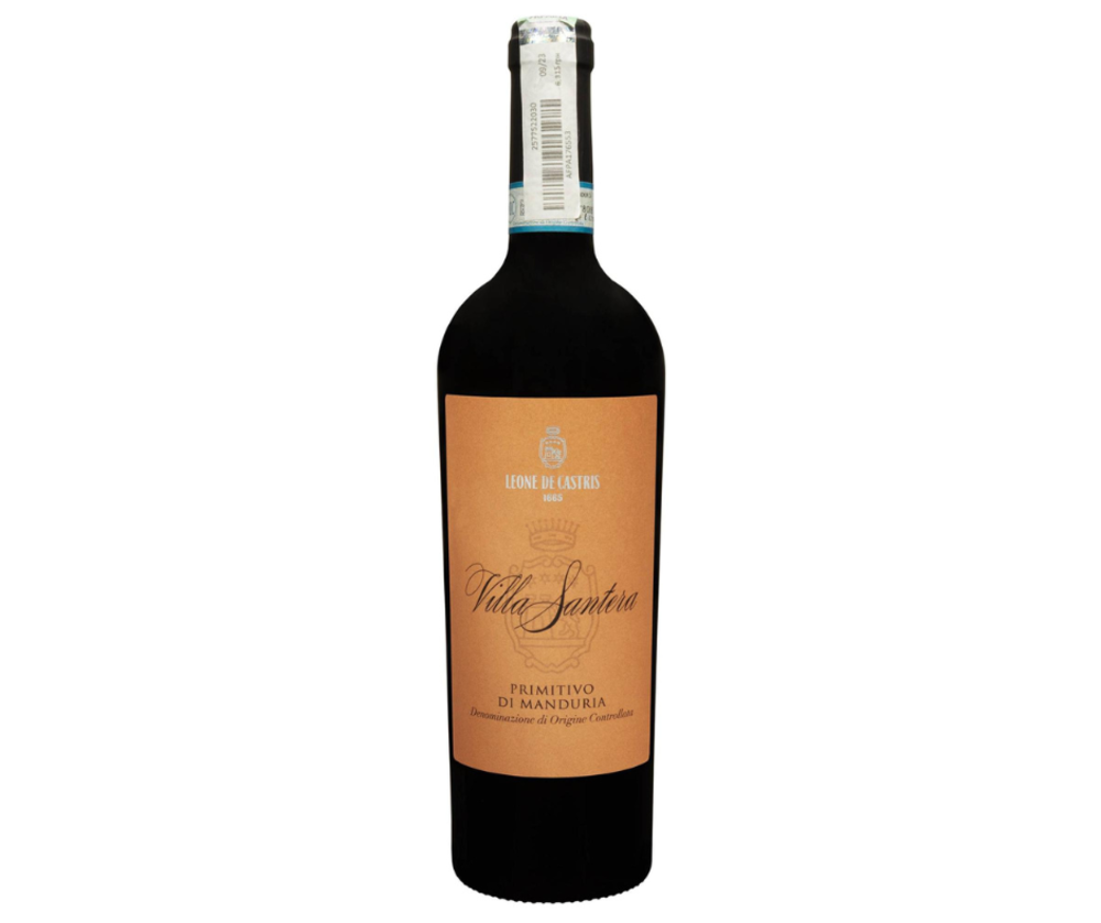Вино Villa Santera Primitivo di Manduria напівсухе червоне 0.75/6 Італія
